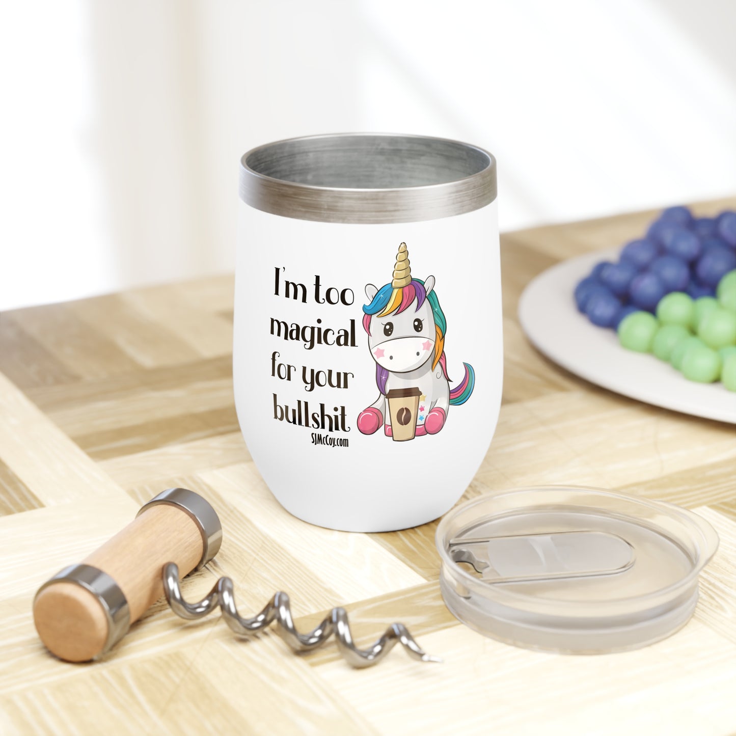 SJ McCoy Unicorn Chill Wine Tumbler