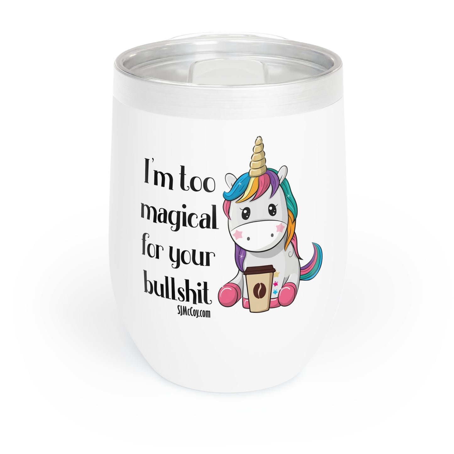 SJ McCoy Unicorn Chill Wine Tumbler
