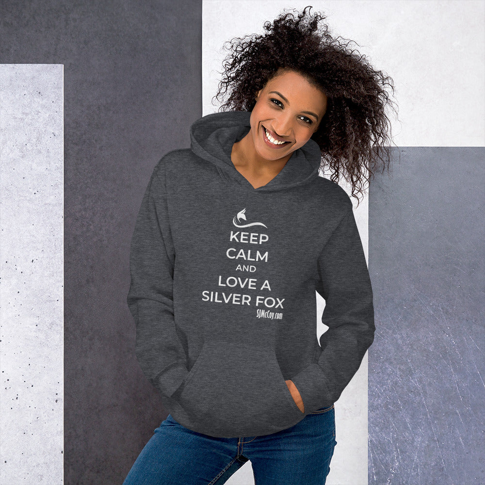 Keep Calm and Love a Silver Fox Unisex Hoodie