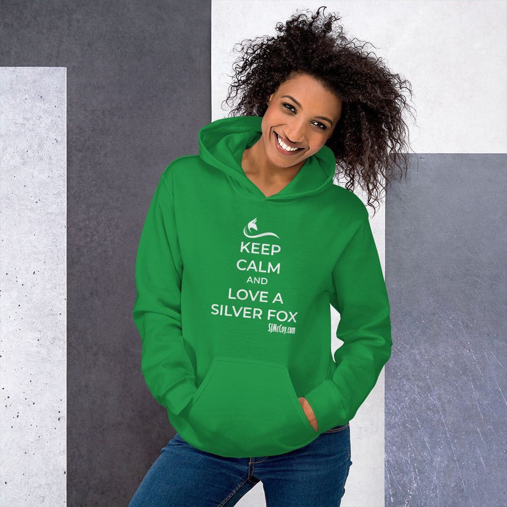 Keep Calm and Love a Silver Fox Unisex Hoodie