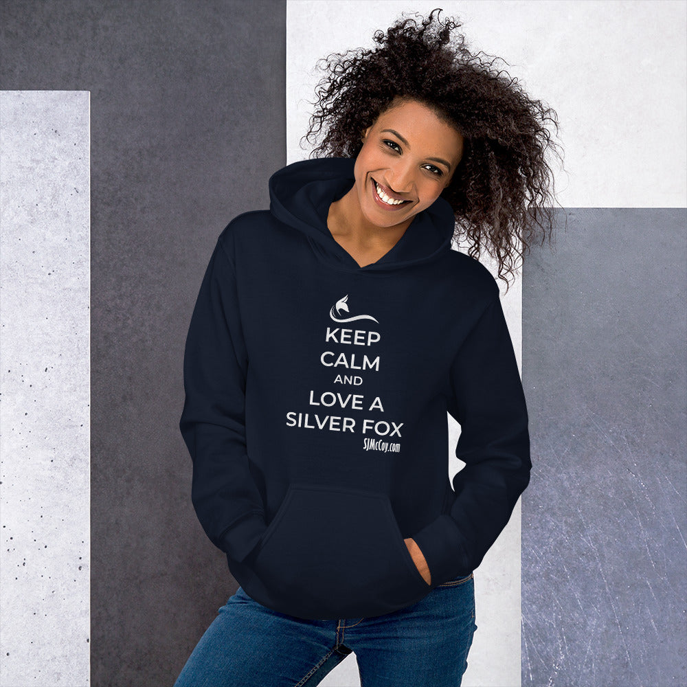 Keep Calm and Love a Silver Fox Unisex Hoodie