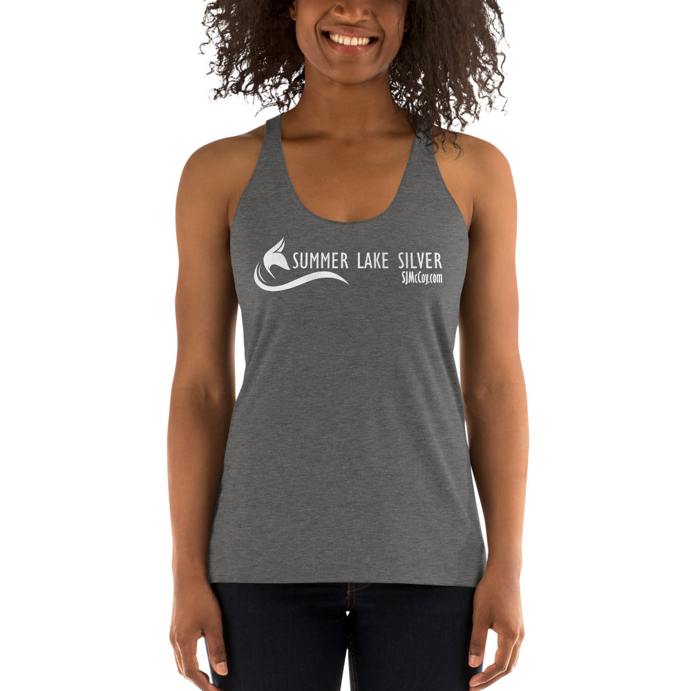 Summer Lake Silver Women's Racerback Tank