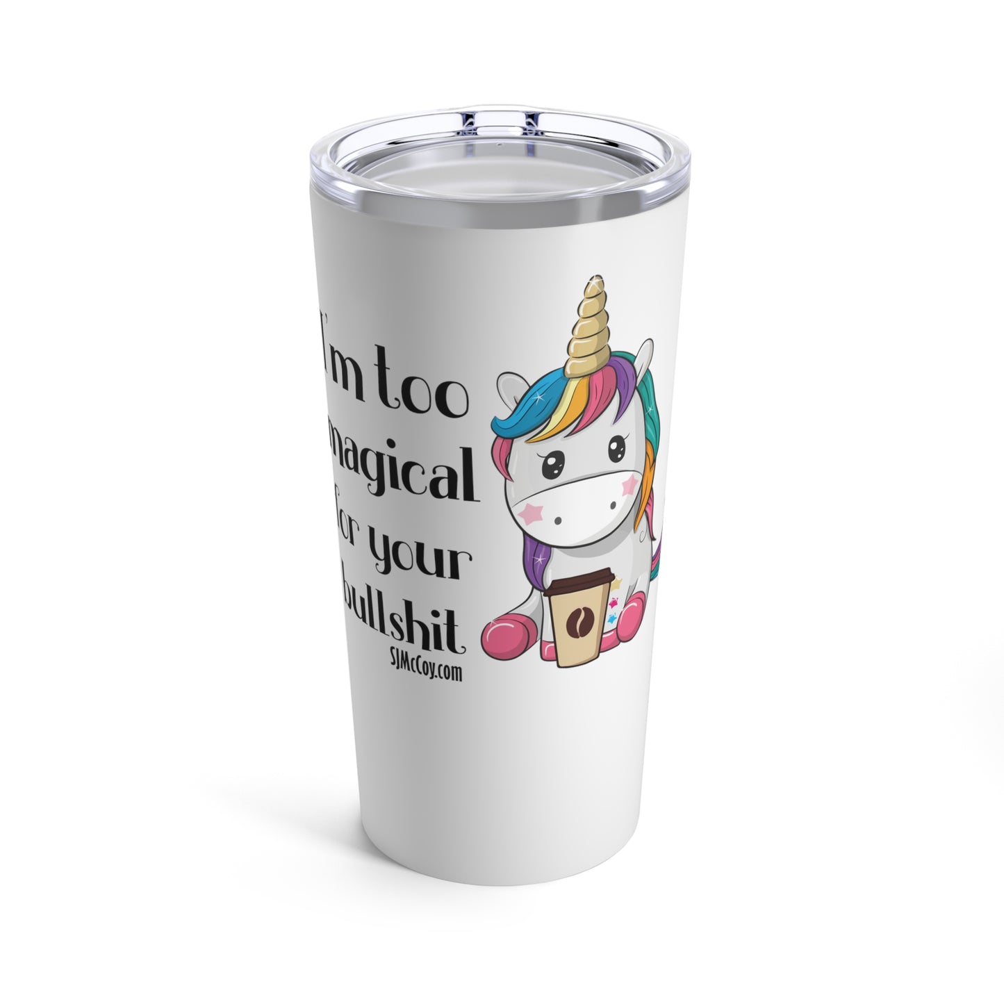 SJ McCoy Unicorn Tumbler 20oz