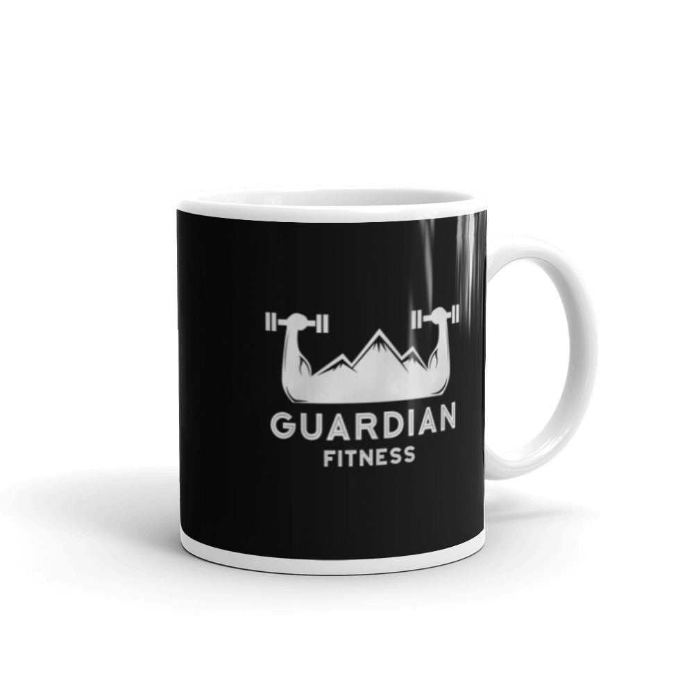 Guardian Fitness White glossy mug