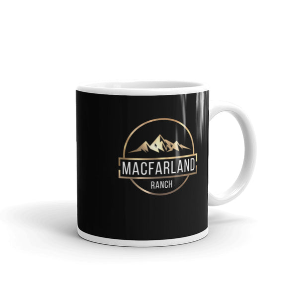 MacFarland Ranch White glossy mug