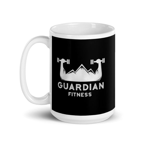 Guardian Fitness White glossy mug