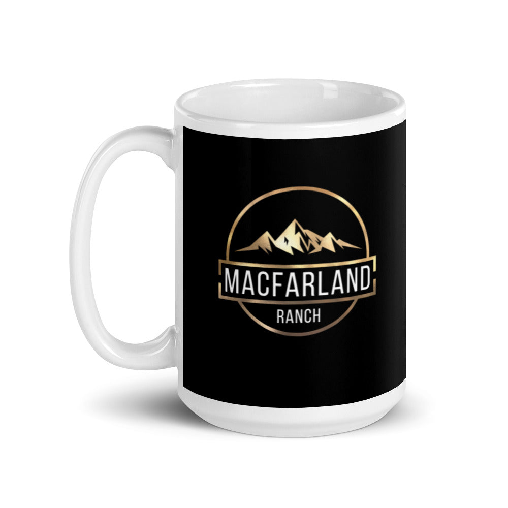 MacFarland Ranch White glossy mug