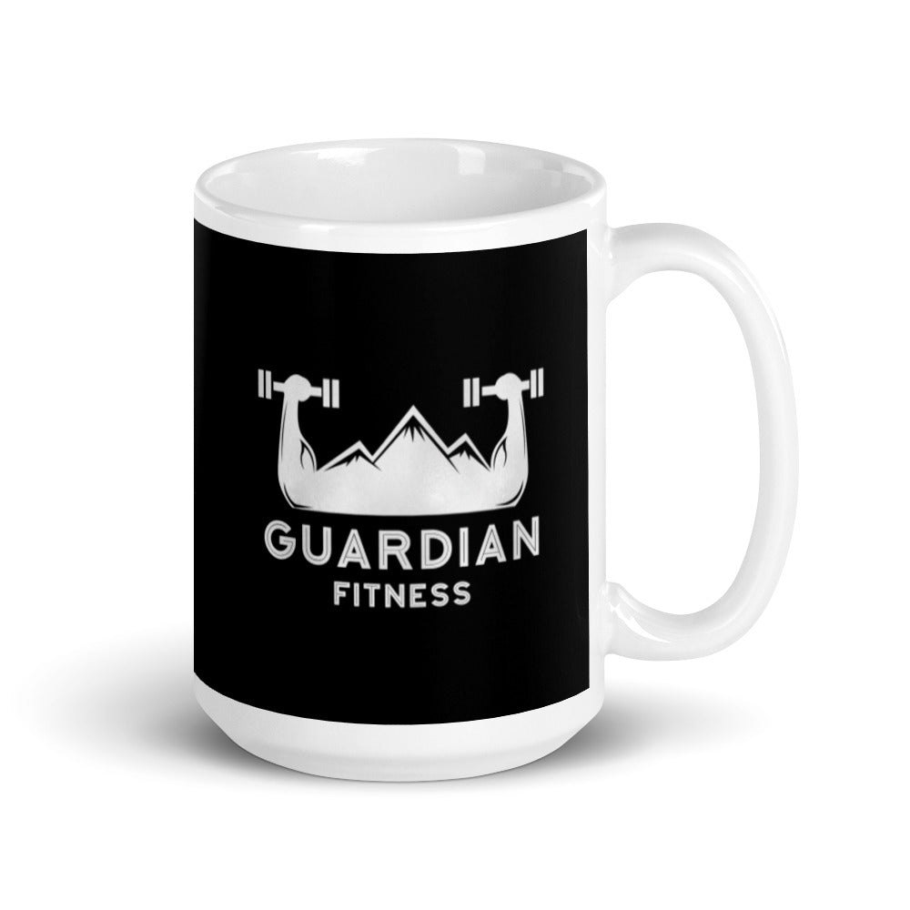 Guardian Fitness White glossy mug